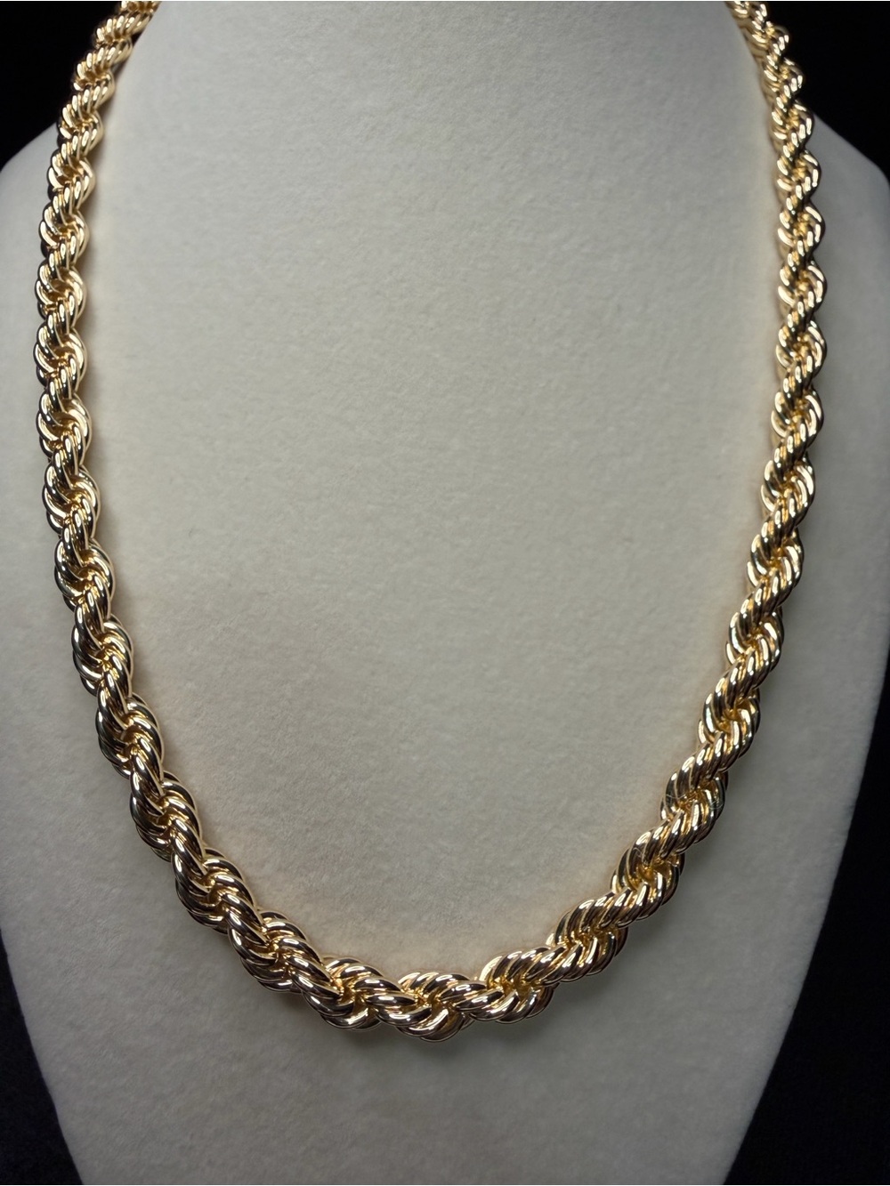 🔥20in 7MM 14K Premium Finish Rope Chain Brand New! 🔥Hypoallergenic